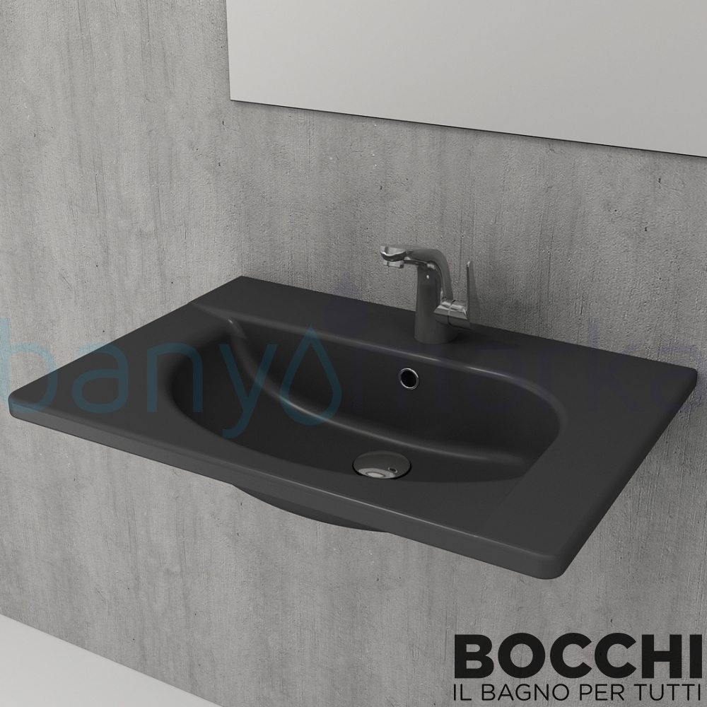 BOCCHI Taormina Arch Etajerli Lavabo 65 Cm Antrasit