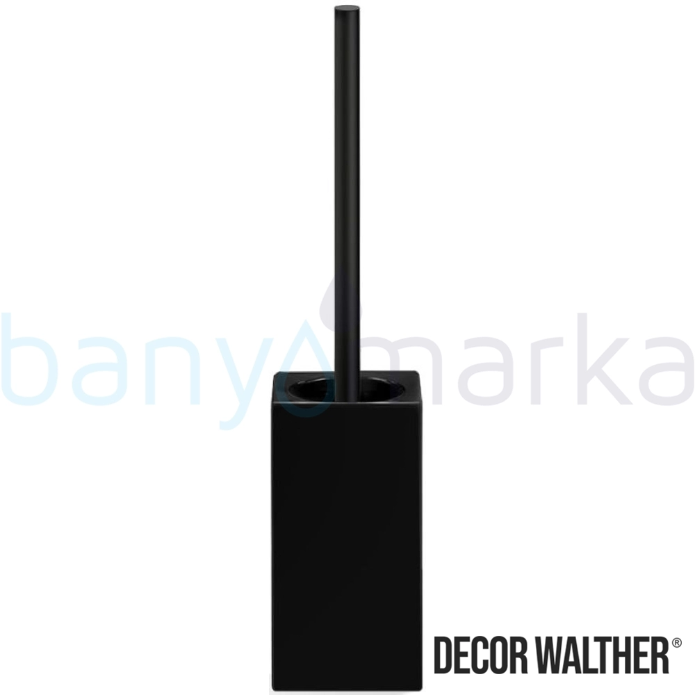 Decor Walther Porselen Tuvalet Fırçalığı, Porselen/Siyah (Yerden) - 805263 805263