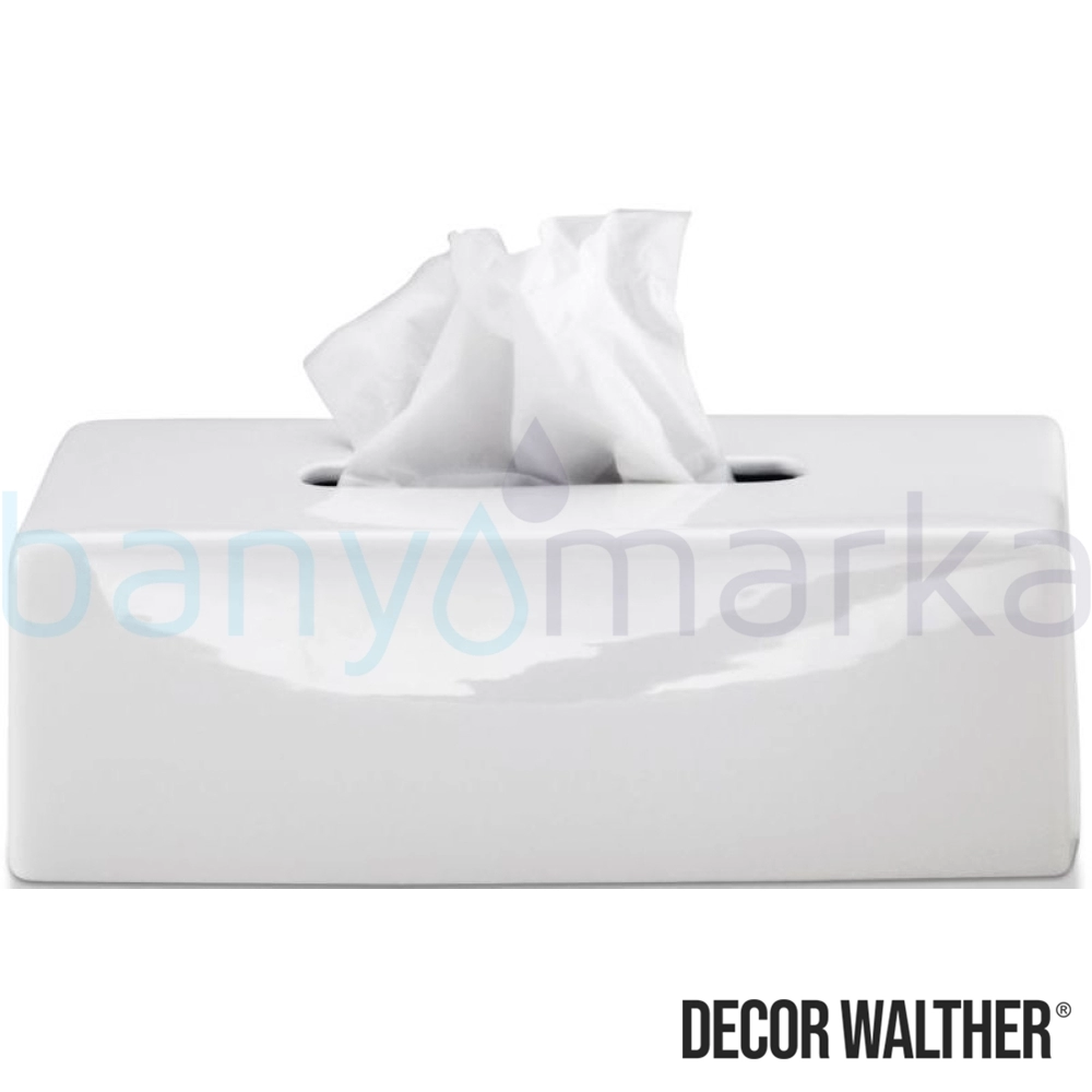 Decor Walther Porselen Kağıt Mendillik, Porselen/Beyaz (Tezgah Üzeri) - 839450 839450