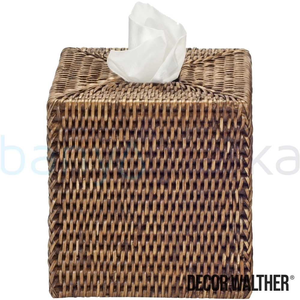 Decor Walther Basket Kare Kağıt Mendillik, Kahve (Tezgah Üzeri) - BASKETKBQ-D BASKETKBQ-D