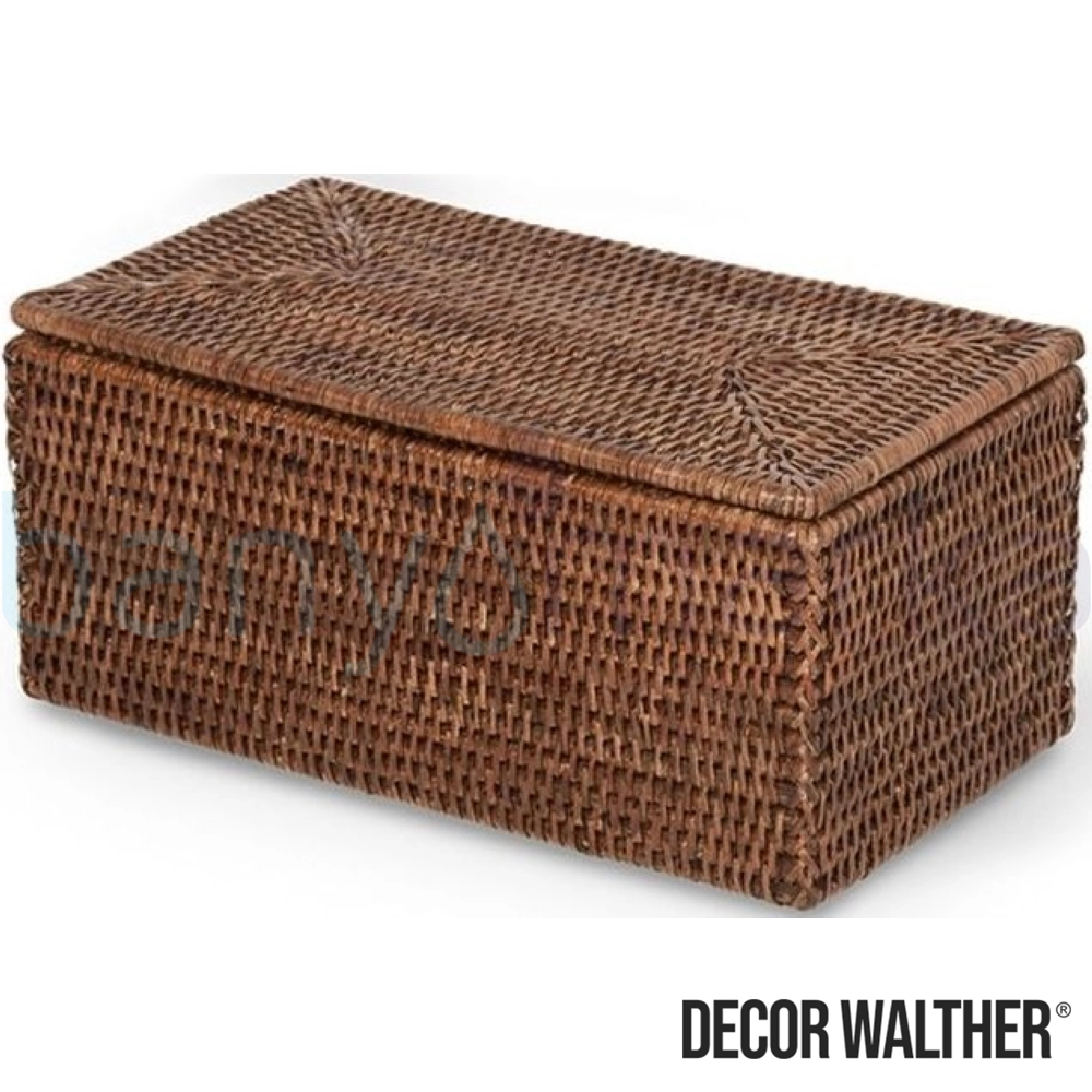 Decor Walther Basket Kapaklı Kutu Malzemelik, Kahve (Tezgah Üzeri) - BASKETUTBMD-D BASKETUTBMD-D