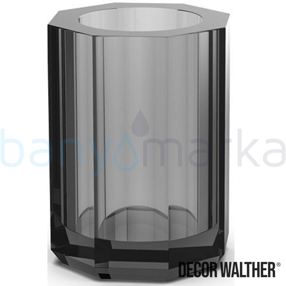 Decor Walther Kristall Diş Fırçalığı, Antrasit (Tezgah Üzeri, Cam) - KRBER-N KRBER-N
