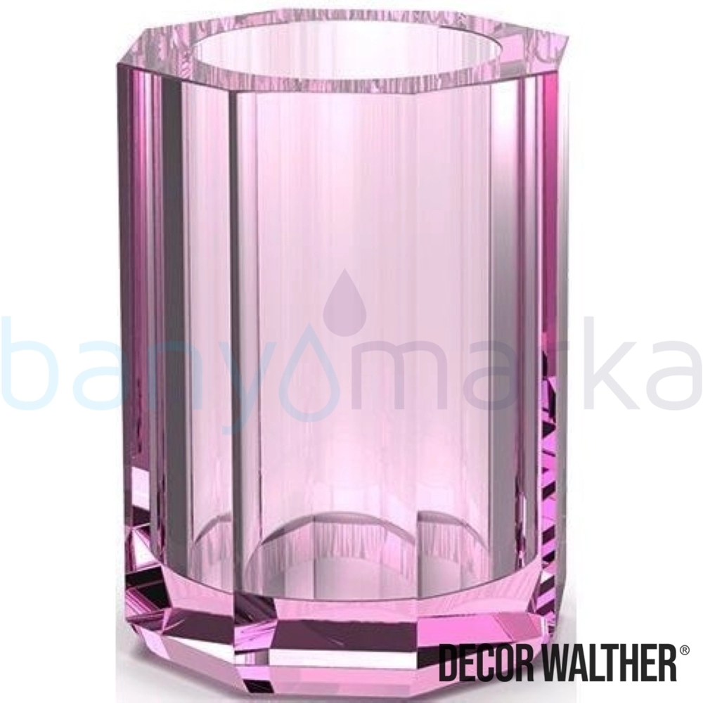 Decor Walther Kristall Diş Fırçalığı, Pembe (Tezgah Üzeri, Cam) - KRBER-P KRBER-P