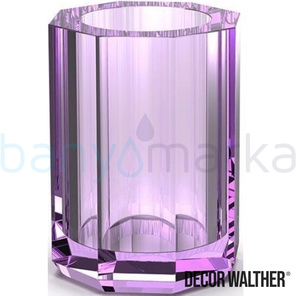 Decor Walther Kristall Diş Fırçalığı, Lila (Tezgah Üzeri, Cam) - KRBER-V KRBER-V