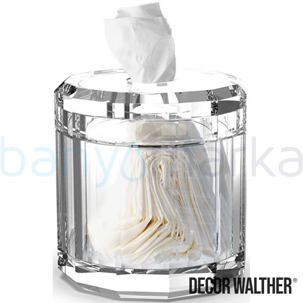 Decor Walther Kristall Kağıt Mendillik, Şeffaf (Tezgah Üzeri, Cam) - KRKB-C KRKB-C