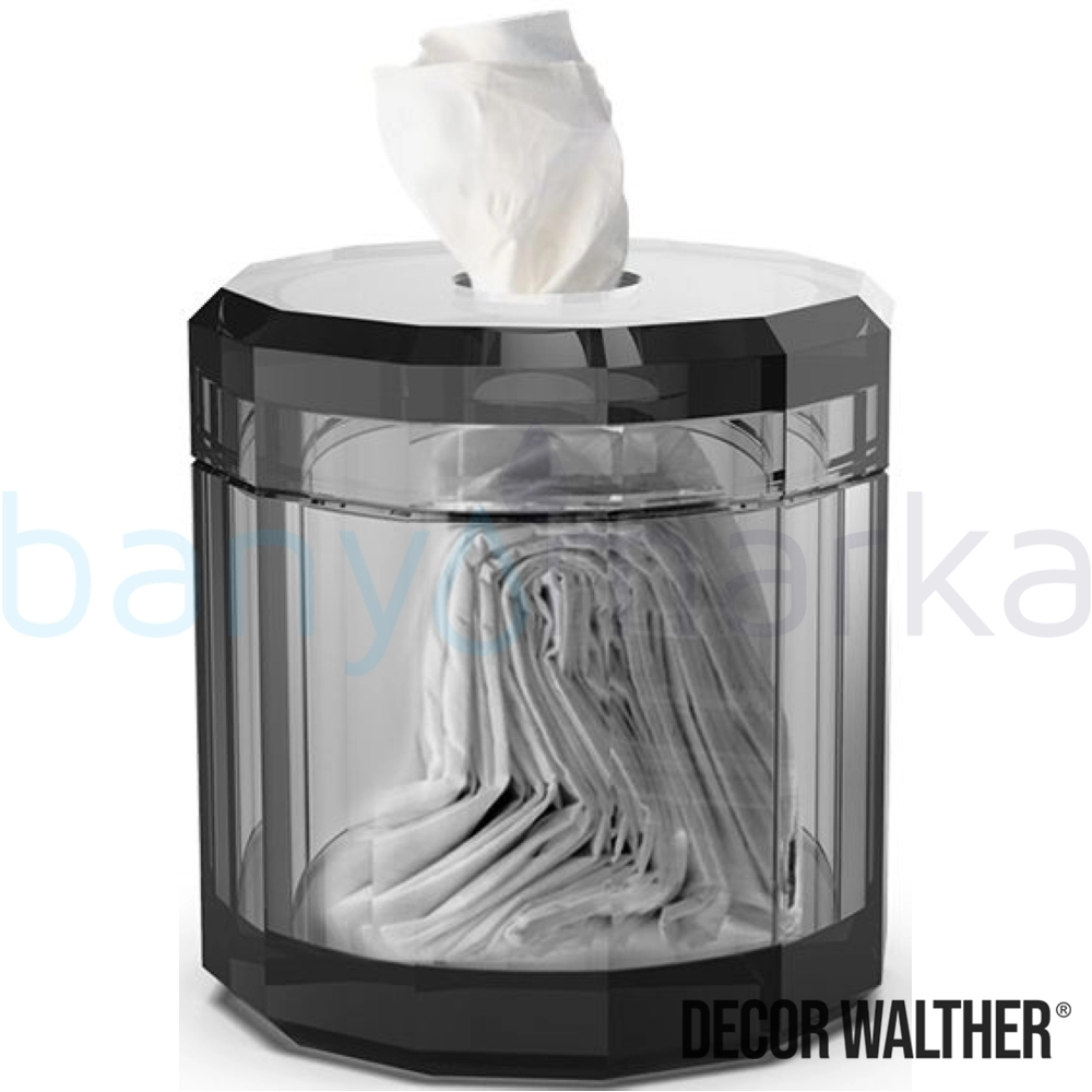 Decor Walther Kristall Kağıt Mendillik, Antrasit (Tezgah Üzeri, Cam) - KRKB-N KRKB-N