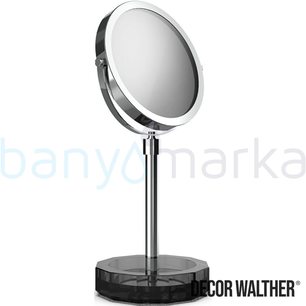 Decor Walther Kristall Makyaj Aynası 1x/5x Büyüteçli, Krom/Antrasit (Tezgah Üzeri, Cam) - KRKSA-CRN KRKSA-CRN