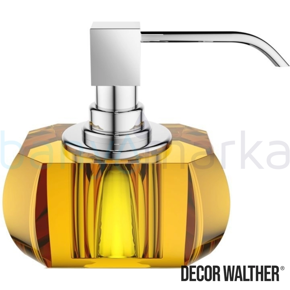Decor Walther Kristall Sıvı Sabunluk, Krom/Amber (Tezgah Üzeri, Cam) - KRSSP-CRA KRSSP-CRA