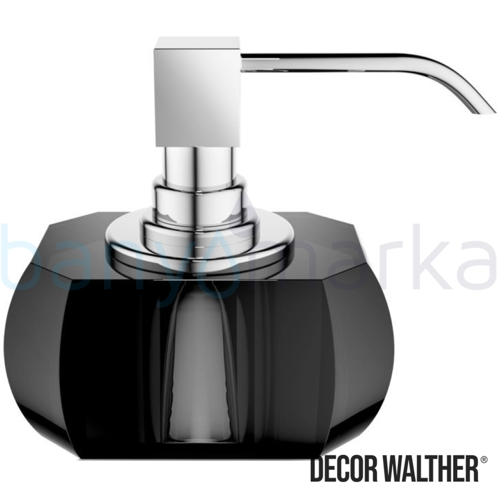 Decor Walther Kristall Sıvı Sabunluk, Krom/Antrasit (Tezgah Üzeri, Cam) - KRSSP-CRN KRSSP-CRN