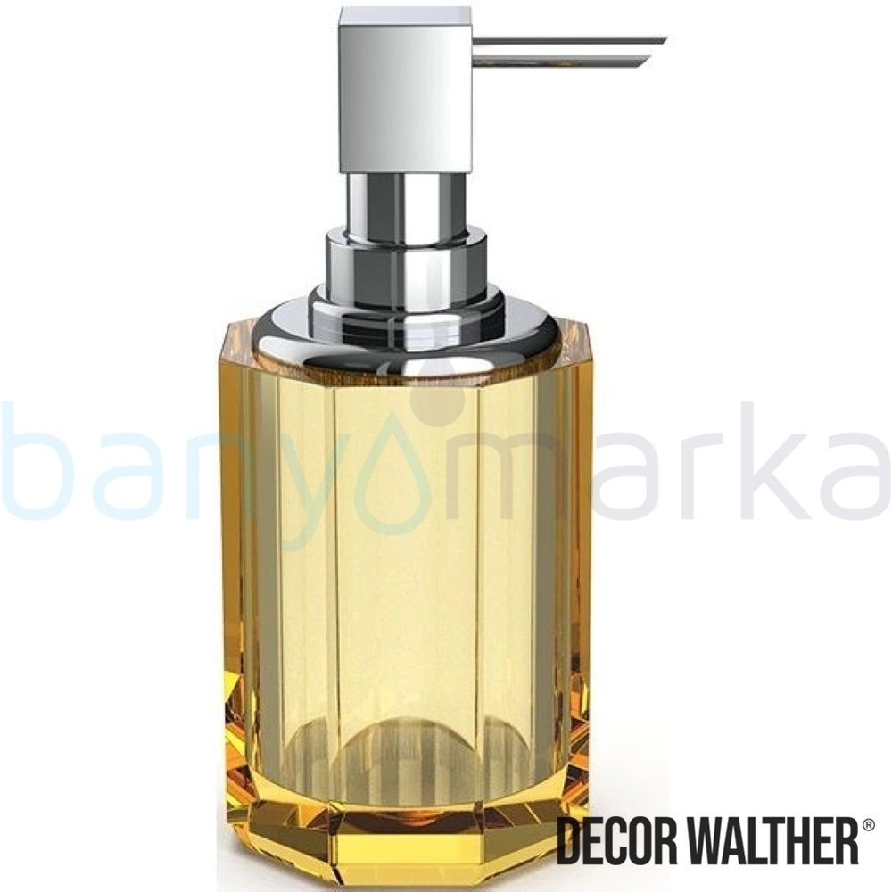 Decor Walther Kristall Sıvı Sabunluk, Krom/Amber (Tezgah Üzeri, Cam) - KRSSP2-CRA KRSSP2-CRA