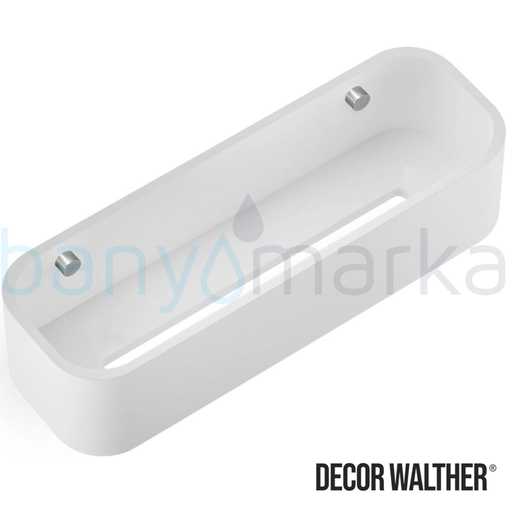 Decor Walther Stone Malzemelik, Beyaz/Corian/Krom (Duvardan) - STONEDCT30-CR STONEDCT30-CR