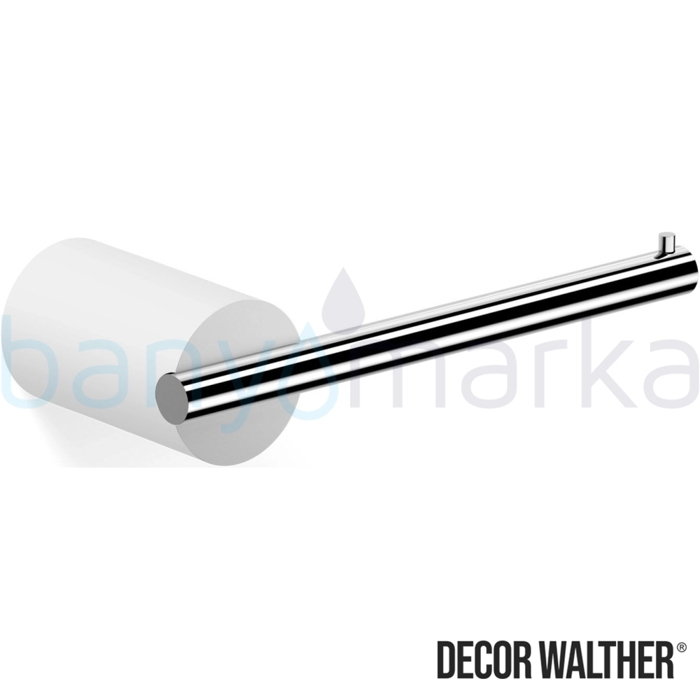 Decor Walther Stone Açık Tuvalet Kağıtlığı, Beyaz/Corian/Krom - STONETPH-CR STONETPH-CR