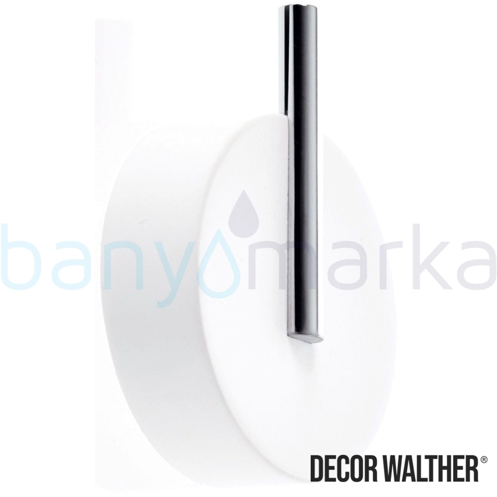 Decor Walther Stone Askı, 5 cm, Beyaz/Corian/Krom - STONEWHG-CR STONEWHG-CR