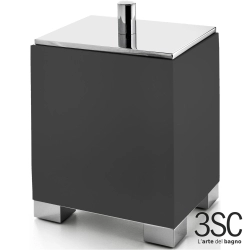 3SC - 3SC BeMood Deluxe Black Pamukluk, Siyah/Corian/Krom (Tezgah Üzeri) - BEMDN48A-SL