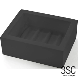 3SC - 3SC BeMood Black Sabunluk, Siyah/Corian (Tezgah Üzeri) - BEMN01A