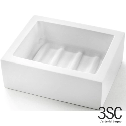 3SC - 3SC BeMood White Sabunluk, Beyaz/Corian (Tezgah Üzeri) - BEMW01A
