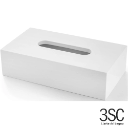 3SC - 3SC BeMood White Kağıt Mendillik, Beyaz/Corian (Tezgah Üzeri) - BEMW70A