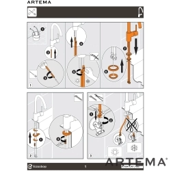 Artema - Artema Armix V3 Eviye Bataryası (El Duşlu)