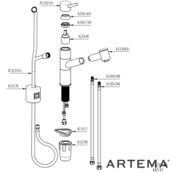 Artema - Artema Harmony XL Pull-Out Eviye Bataryası
