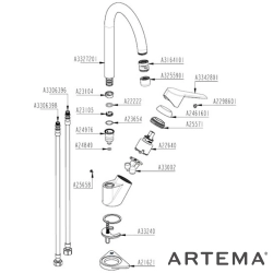 Artema - Artema Solid S Mafsallı Eviye Bataryası
