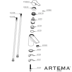 Artema - Artema Solid S Lavabo Bataryası