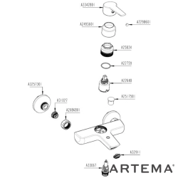 Artema - Artema Solid S Banyo Bataryası