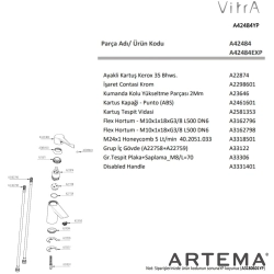 Artema - Artema Solid S Bedensel Engelli Lavabo Bataryası