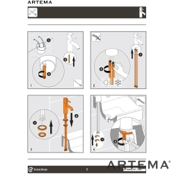 Artema - Artema Root Round Lavabo Bataryası