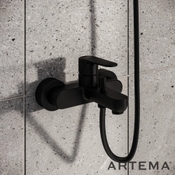 Artema - Artema Root Round Banyo Bataryası, Mat Siyah