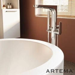 Artema - Artema Root Round Yerden Küvet Bataryası, El Duşlu