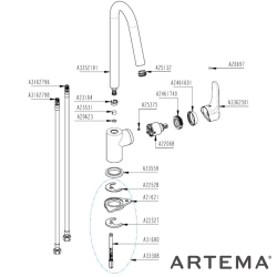 Artema - Artema Root Round Eviye Bataryası
