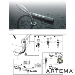 Artema - Artema Root Round 4 Delikli Küvet Bataryası, El Duşlu
