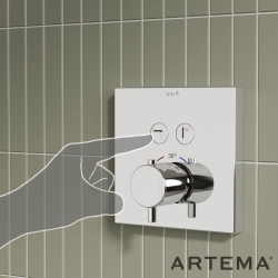 Artema - Artema AquaHeat Termostatik Ankastre Banyo Bataryası (Sıva Üstü Grubu)