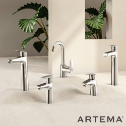 Artema - Artema Flow Square Tezgah Üstü Lavabo Bataryası