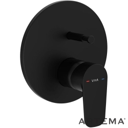 Artema - Artema Flow Soft Ankastre Banyo Bataryası, Mat Siyah (Sıva Üstü Grubu)