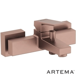 Artema - Artema Minimax Square Banyo Bataryası, Fırçalı Bakır - A4352024