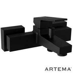 Artema - Artema Minimax Square Banyo Bataryası, Mat Siyah - A4352036