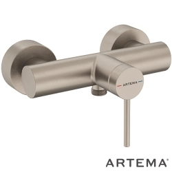 Artema - Artema Minimax Round Duş Bataryası, Fırçalı Nikel - A4352934