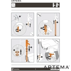 Artema - Artema Minimax Round Lavabo Bataryası