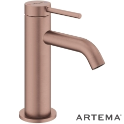 Artema - Artema Minimax Round Lavabo Bataryası, Fırçalı Bakır - A4353024