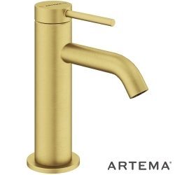 Artema - Artema Minimax Round Lavabo Bataryası, Fırçalı Altın - A4353025