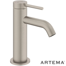 Artema - Artema Minimax Round Lavabo Bataryası, Fırçalı Nikel - A4353034