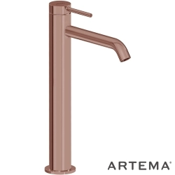 Artema - Artema Minimax Round Tezgah Üstü Lavabo Bataryası, Soft Bakır - A4353429