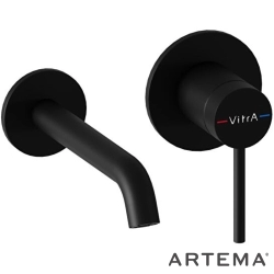 Artema - Artema Minimax Round Ankastre Lavabo Bataryası, Kısa, Mat Siyah (Sıva Üstü Grubu) - A4353736