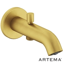 Artema - Artema Minimax Round Çıkış Ucu, El Duşu Çıkışlı, Fırçalı Altın - A4354225