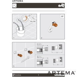 Artema - Artema Minimax Round Banyo Bataryası, Soft Altın