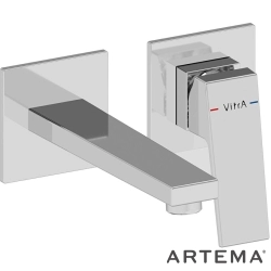 Artema - Artema Minimax Square Ankastre Lavabo Bataryası, Kısa (Sıva Üstü Grubu) - A43592