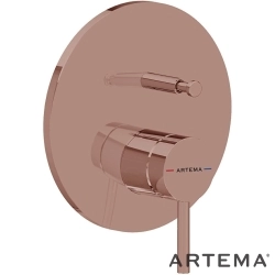 Artema - Artema Minimax Round Ankastre Banyo Bataryası, Soft Bakır (Minibox Sıva Üstü Grubu) - A4362029