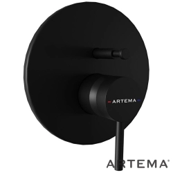 Artema - Artema Minimax Round Ankastre Banyo Bataryası, Mat Siyah (V-Box Sıva Üstü Grubu) - A4370836