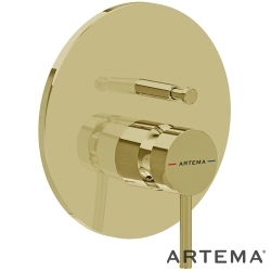Artema - Artema Minimax Round Ankastre Banyo Bataryası, Soft Altın (V-Box Sıva Üstü Grubu) - A4370874